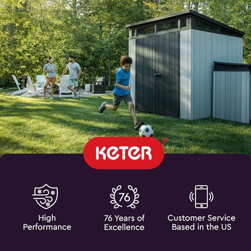 Grey & White 4x6 Resin Outdoor Storage Shed Z327