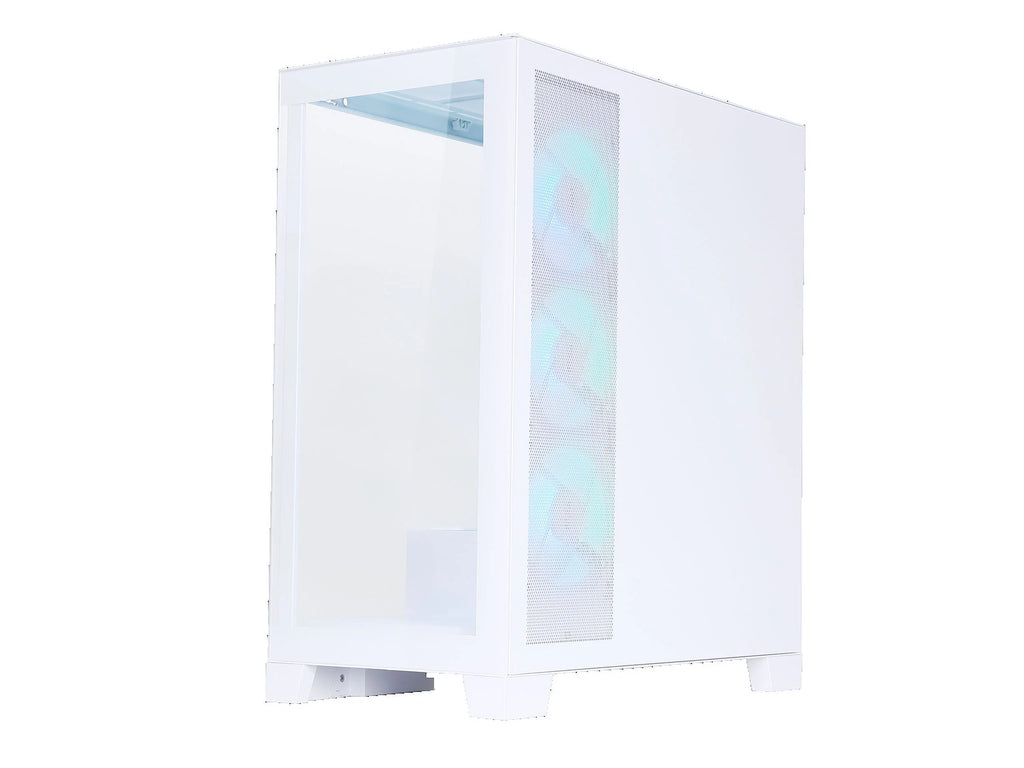 White Dual USB3.0 and Type C Tempered Glass ATX Mid Tower Computer Case with 4 x 120mm ARGB Fans C312832