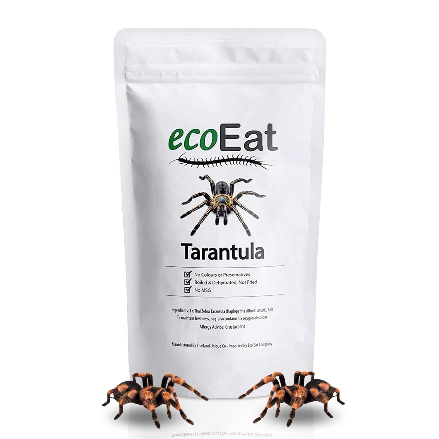 Edible Dehydrated Zebra Tarantula Insect J879