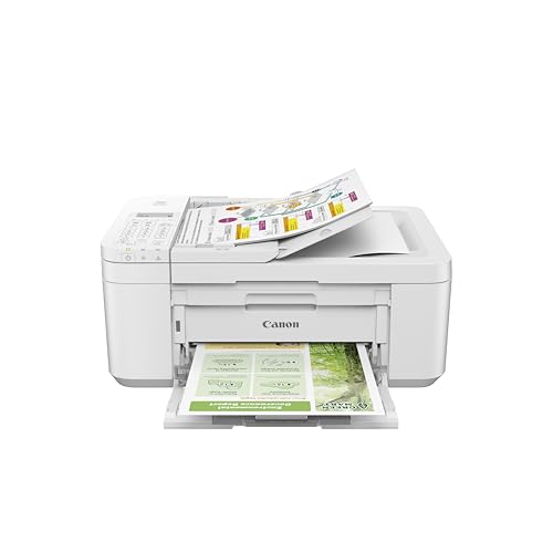 White All-in-One Wireless Printer with Auto Document Feeder F10535