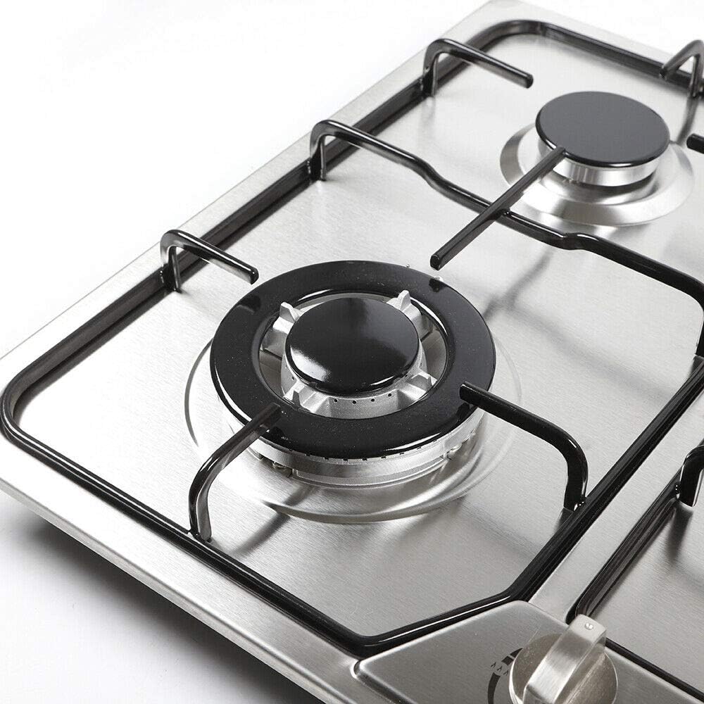 Stainless Steel 4 Burner Gas Cooktop with Cast Iron Grates G59015