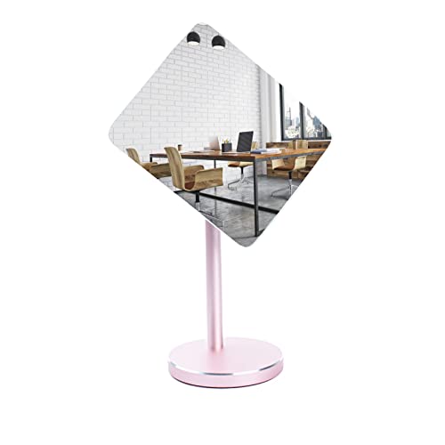 Silver Stand Detachable Wide Angle Real Glass Mirror S57989
