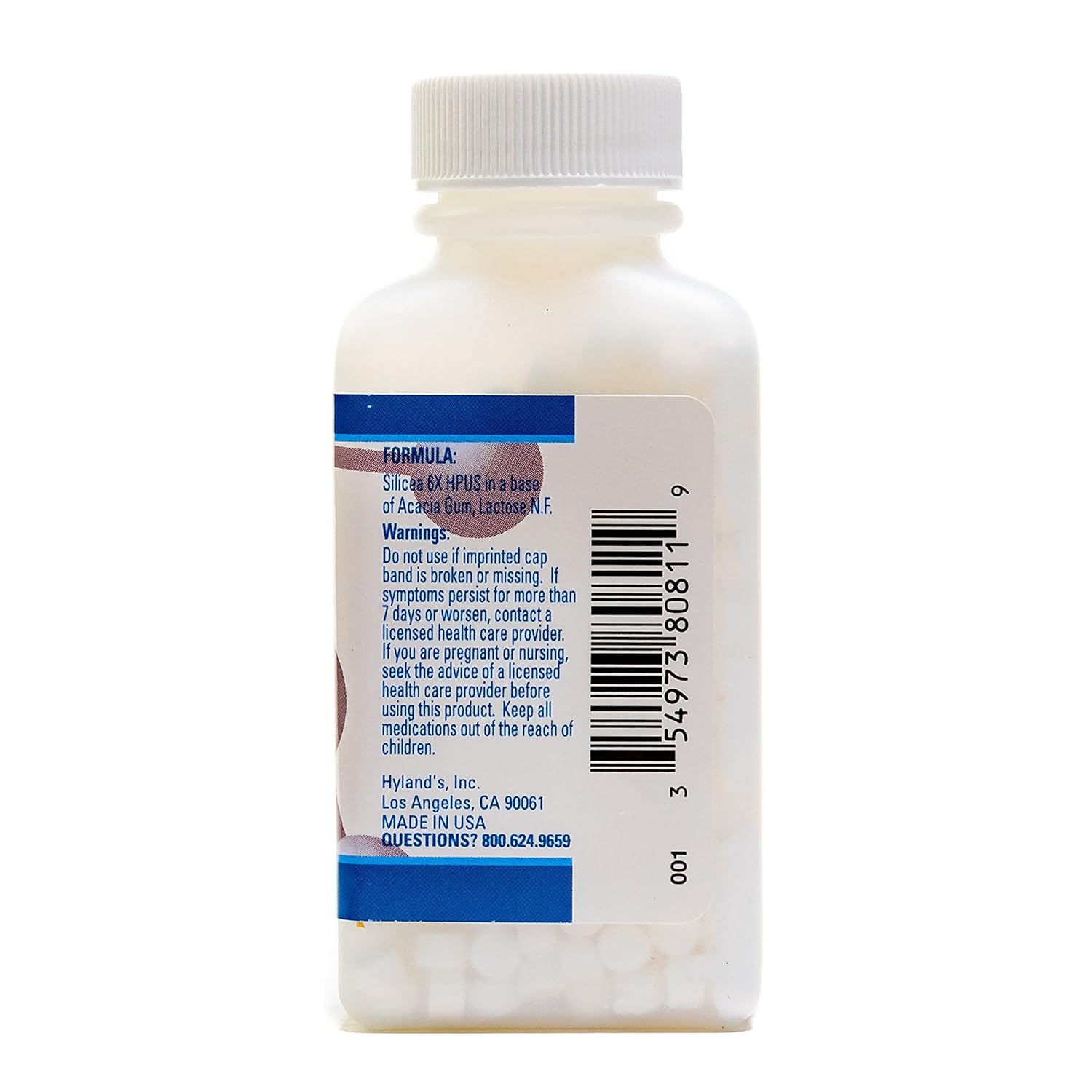 500 Count Silicea 6X Tablets F1602