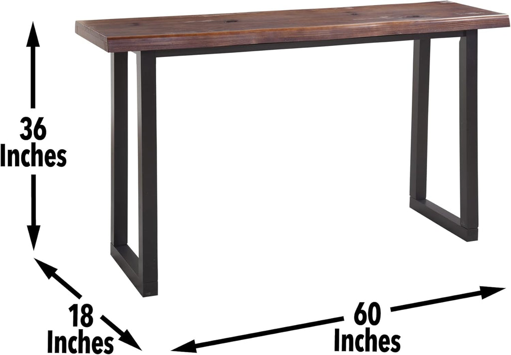 Brown Live Edge Bar Table F62724