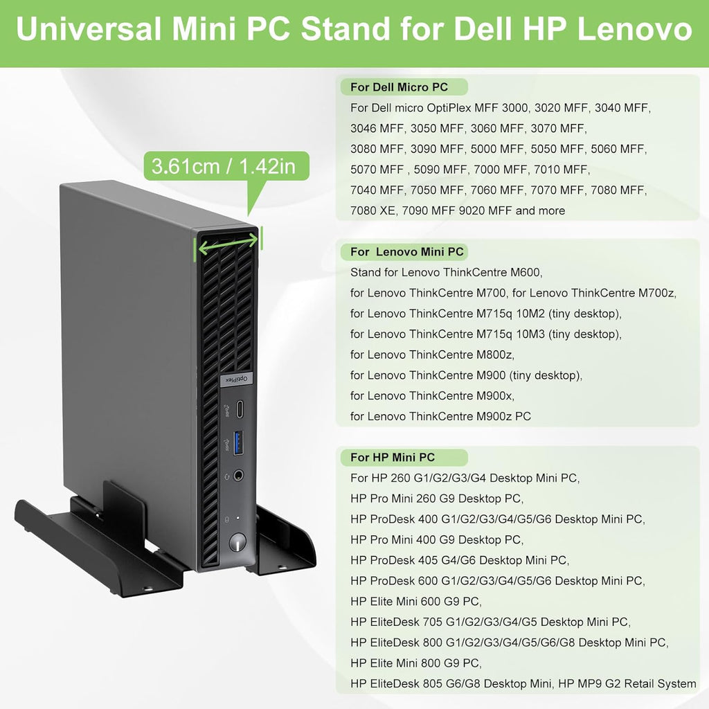 Adjustable Vertical Desk Stand for Mini PC L312737