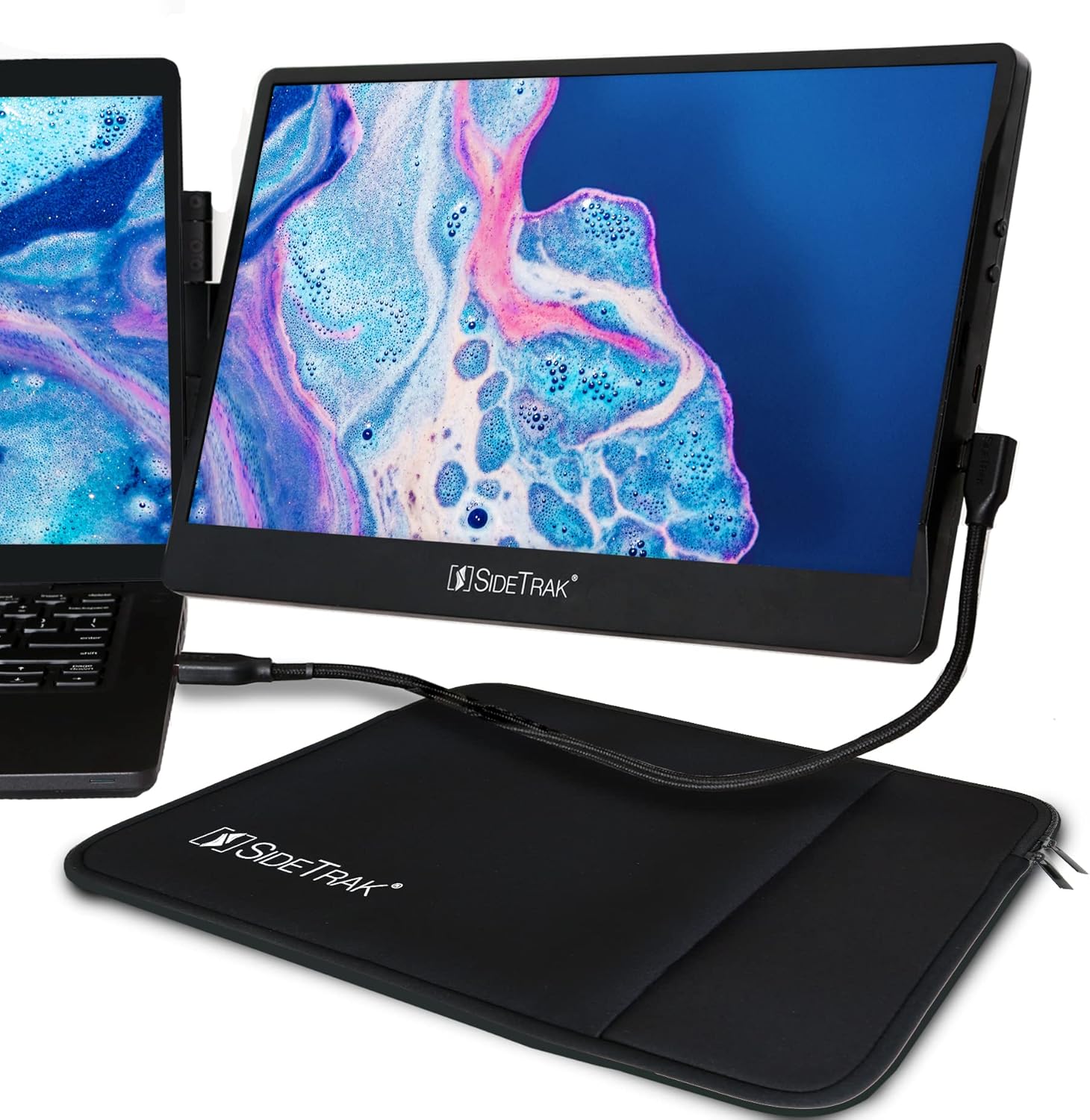 12.5” FHD IPS Dual Screen Portable Monitor with 13” Protective Case X218