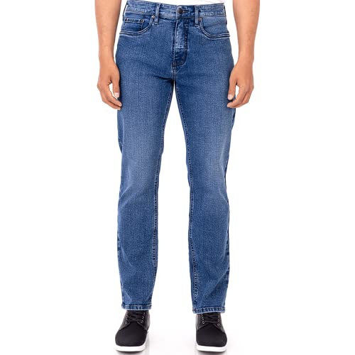 Mens Relaxed Fit Straight Leg Stretch Jeans Z83510