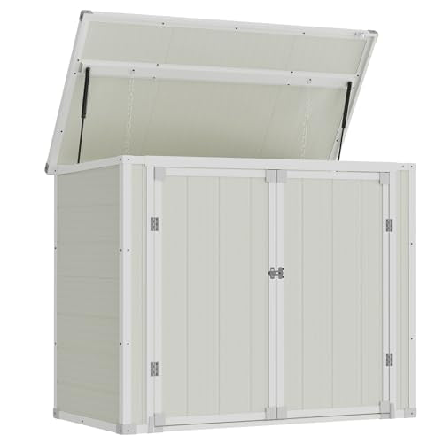 41 Cu Ft Outdoor Resin Storage Shed with Floor H7219