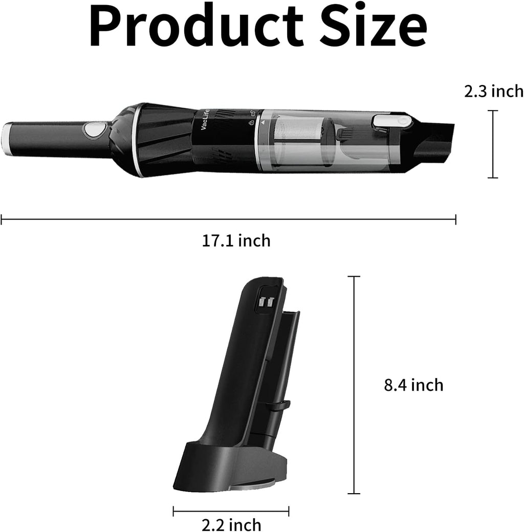 Handheld Vacuum Cordless Rechargeable Pack of 2 F61815