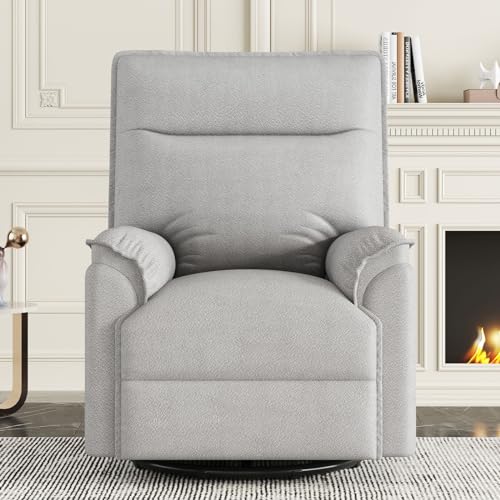 Beige Swivel Recliner Chair Q462
