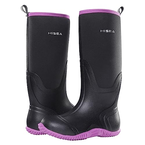 Waterproof Insulated Rubber Neoprene Knee High Work Boots H419