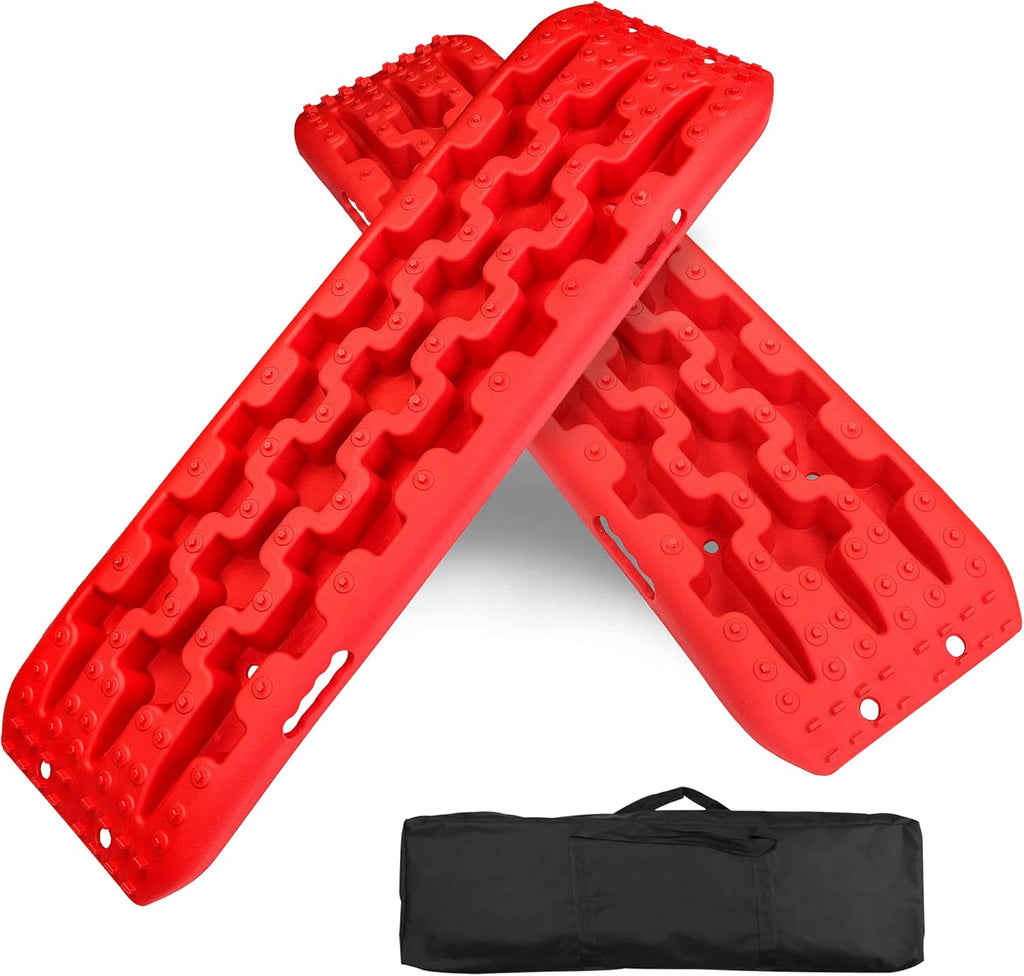 Red Tire Traction Mats 2 Piece T360828