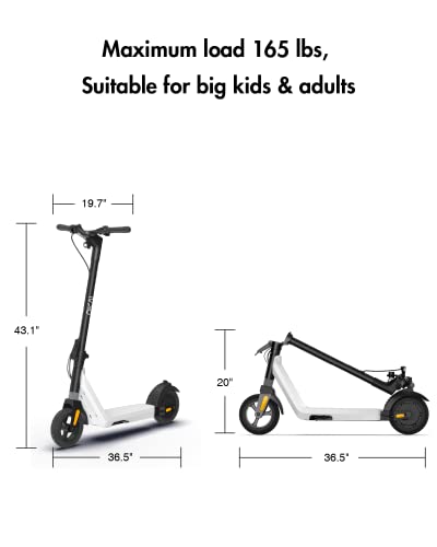 15.5 Miles Range 15 MPH 500W Peak Motor 8" Flat-Free Tires Foldable Electric Scooter O38336