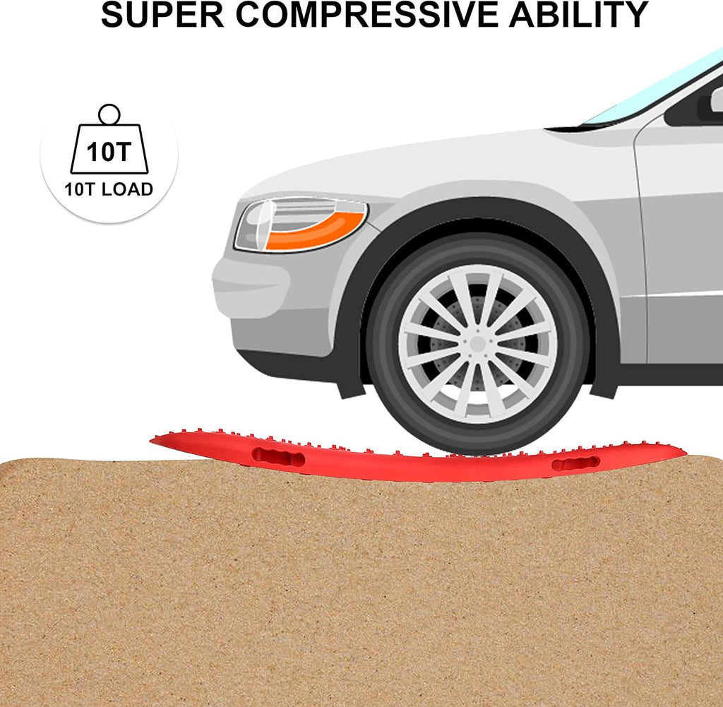 Red Tire Traction Mats 2 Piece T360828