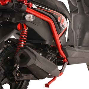 150cc Moped Scooter with 12 inch Aluminum Wheels (Black) K9714