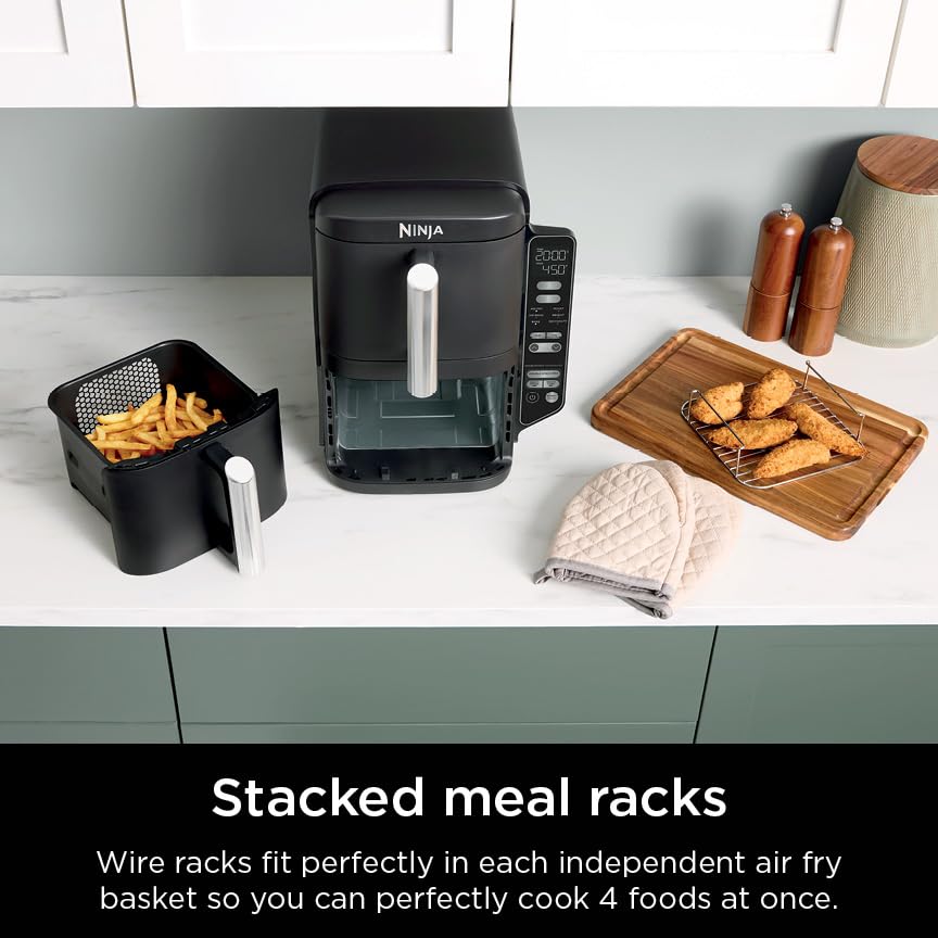 Black 8 QT 2-Basket Air Fryer X5734