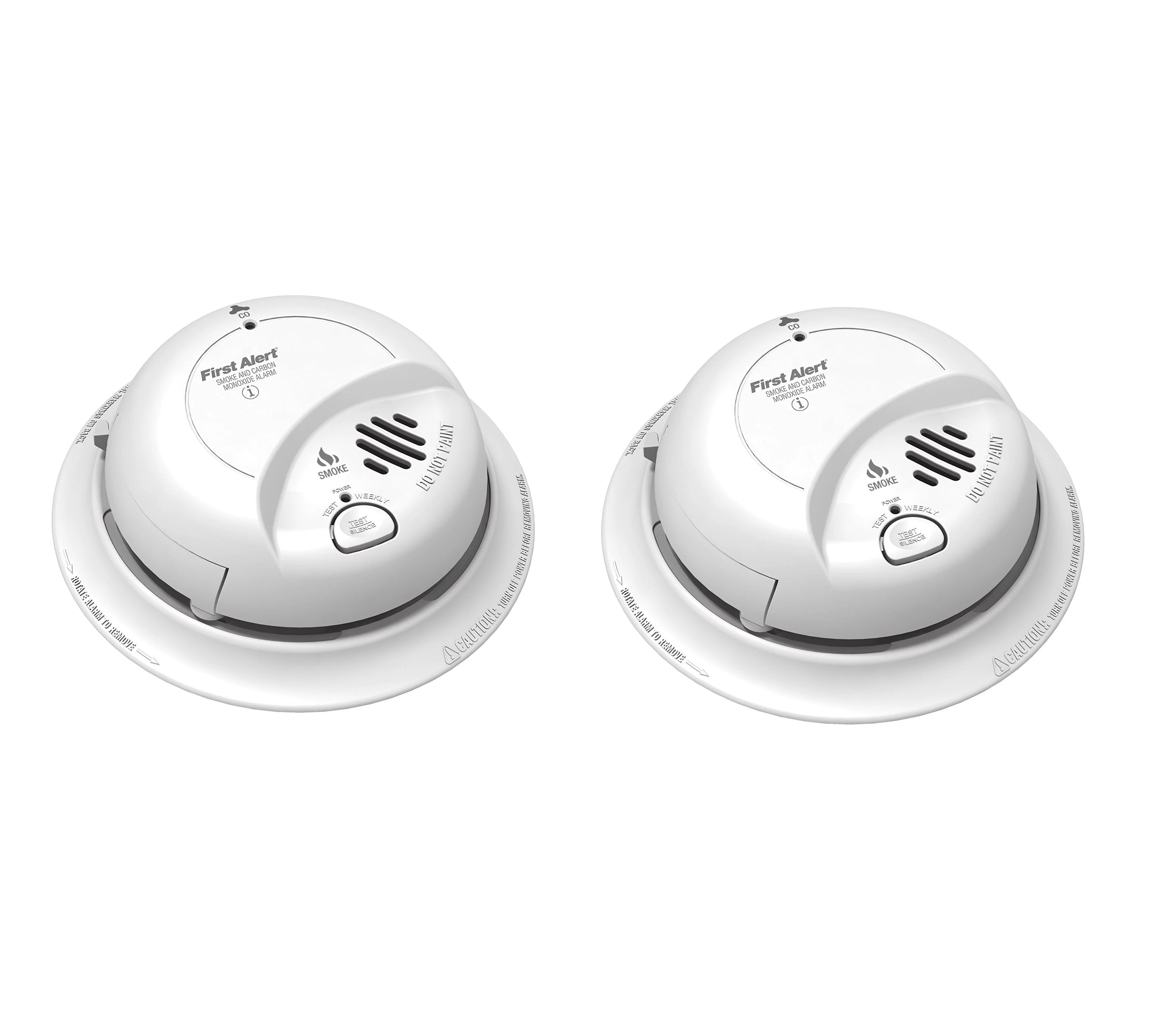 2 Pack 120 Volt Combination Smoke And Carbon Monoxide Detector C327