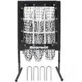 9 Hole Baseball Softball Pitching Net with Strike Zone B38526