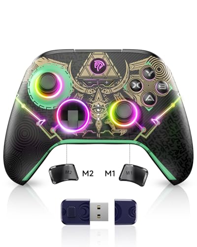 Wireless Bluetooth Controller with Hall Joysticks and RGB Lighting M80846