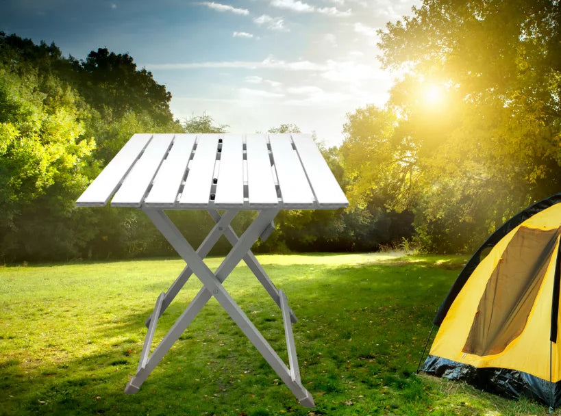 Silver Aluminum Camping Table P590
