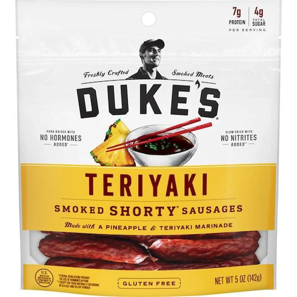 Teriyaki Smoked Shorty Sausages, 5 Ounce, 8 per Case B420