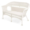 White Wicker Loveseat L1769