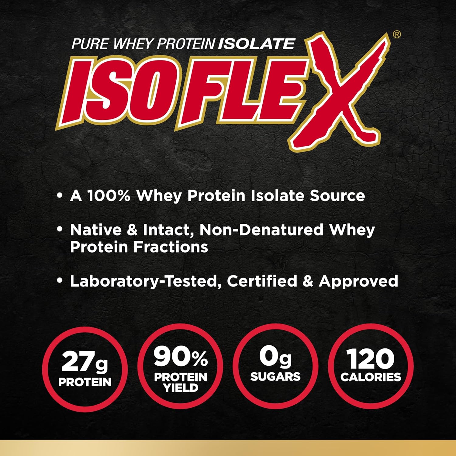 Vanilla Whey Protein Isolate, 2 lb, 27 Grams Protein Per Scoop P206