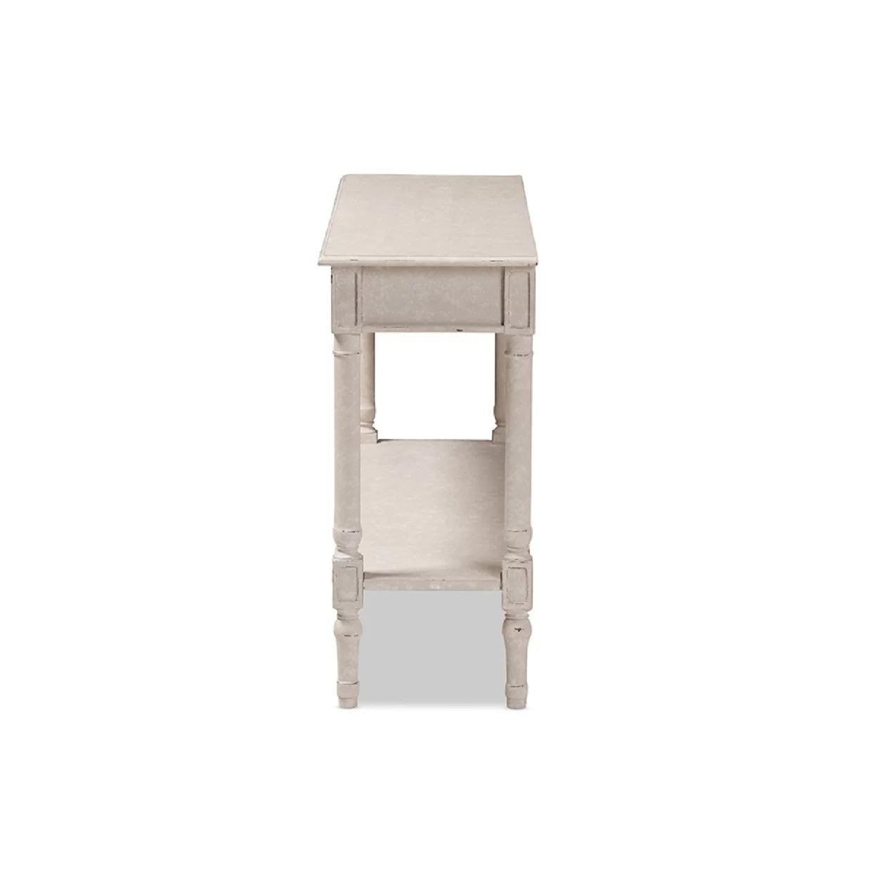 Whitewashed 1-Drawer Console Table Z1730