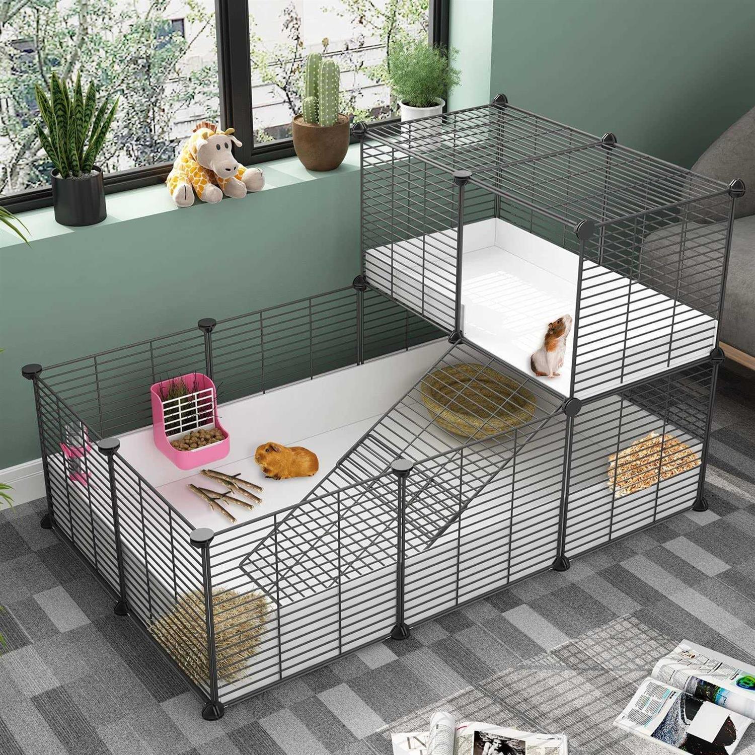 Guinea Pig Cage with Waterproof Plastic Bottom H59635