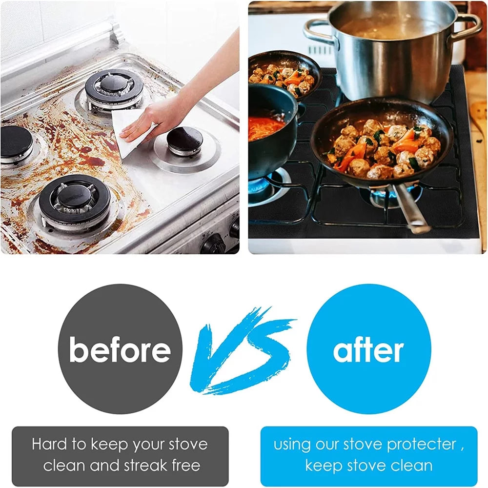 3pcs Gas Range Stove Top Burner Protectors K321
