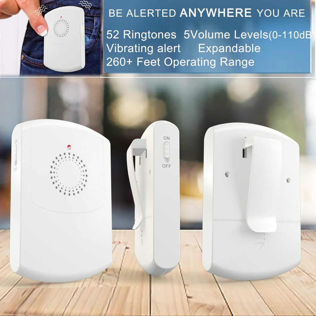 Wireless Motion Sensor Alert Alarm with 3 Receiver and 2 Monitor Motion J330823