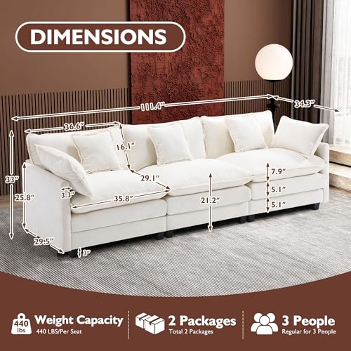 Grey U Shaped Modular Sectional Couch with 2 Ottoman X942707