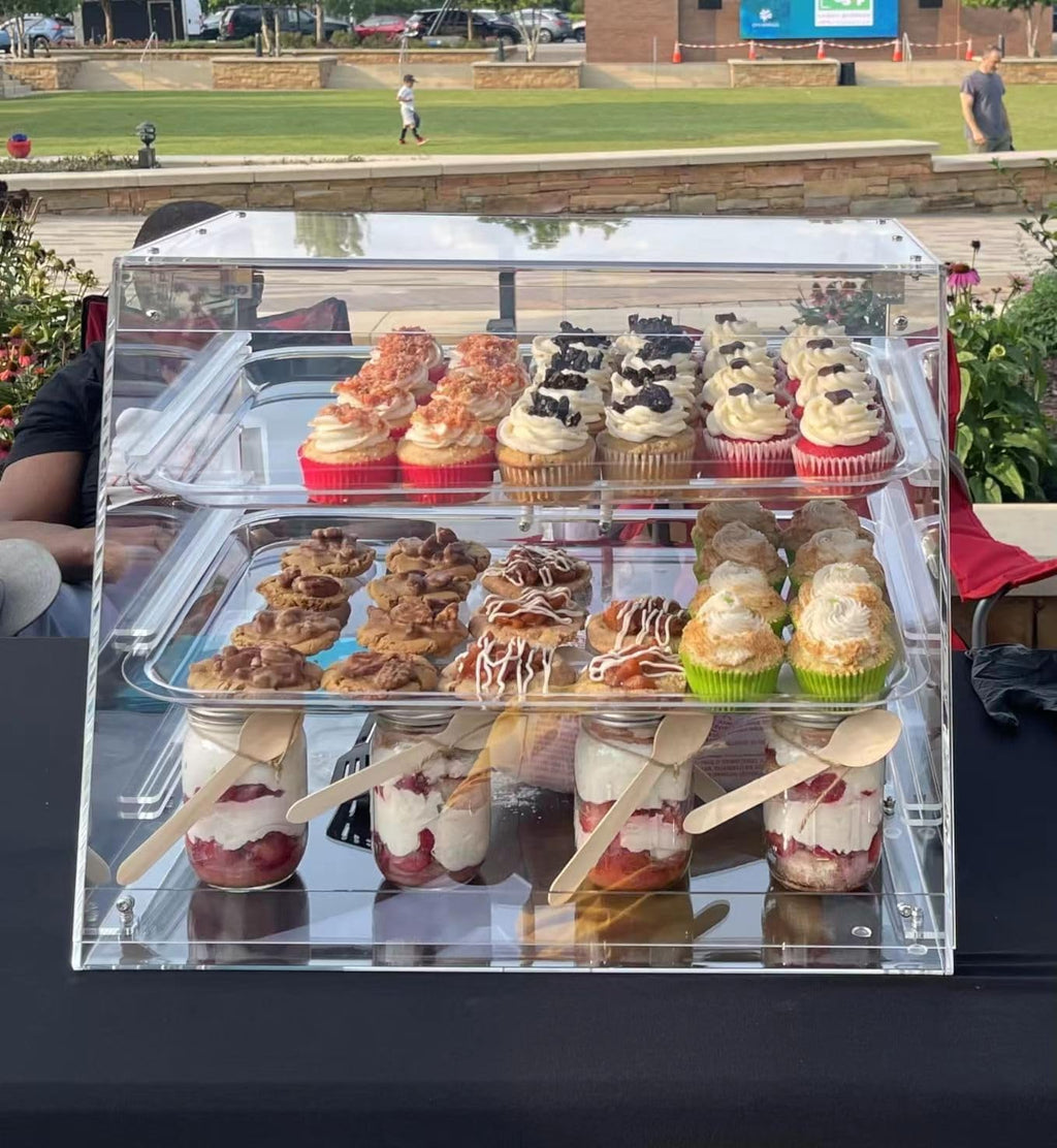 3 Tray Bakery Display Case with Rear Doors L505