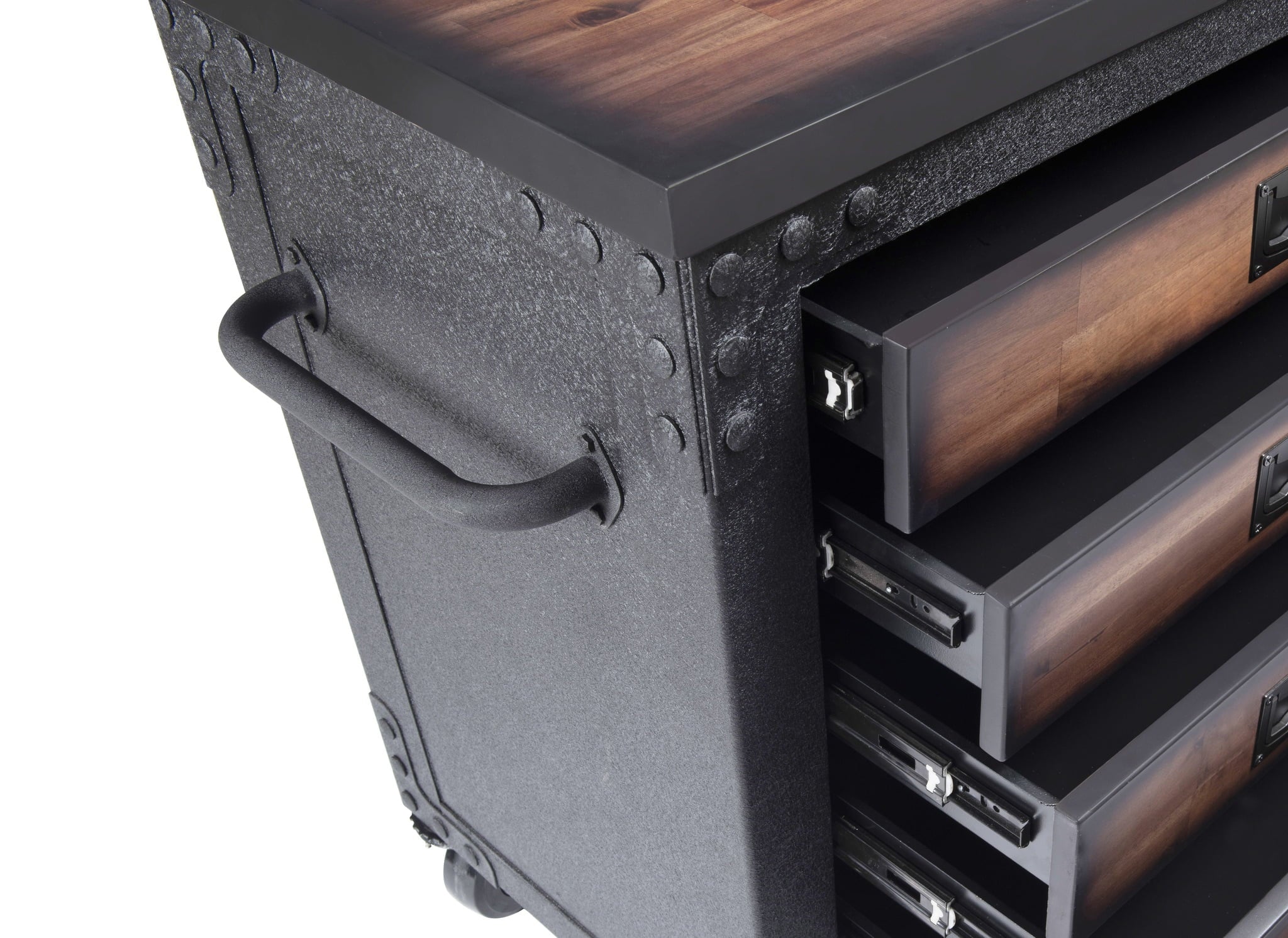 48 in. 5-Drawers Rolling Tool Chest with Wood Top U7592