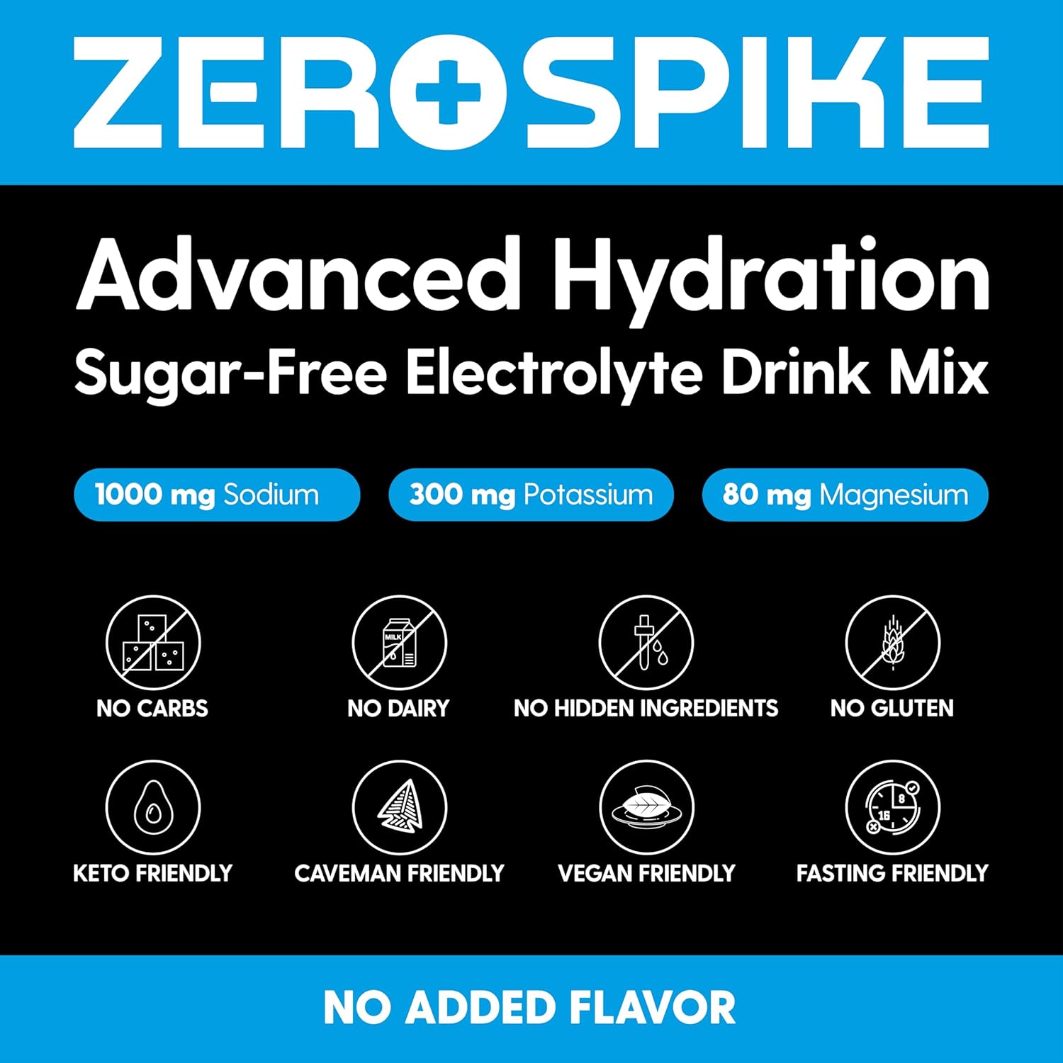 30 Sticks Unflavored Electrolytes Powder Packets F2335