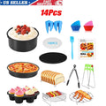 14 Pcs BBQ Tools Air Fryer Accessories with Storage Bag C25368
