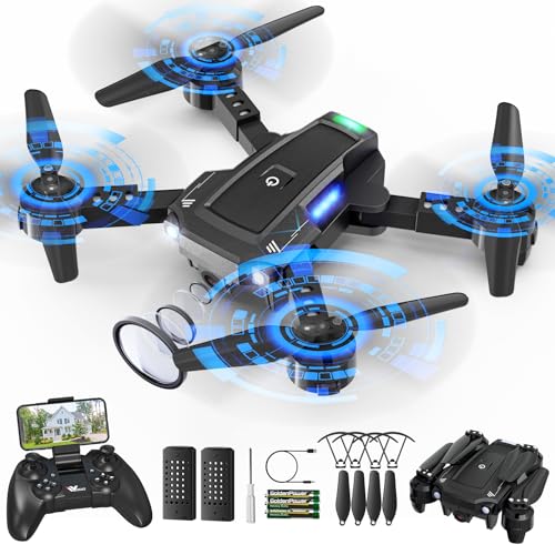 1080P Camera FPV Foldable Drone with 2 Batteries B51519