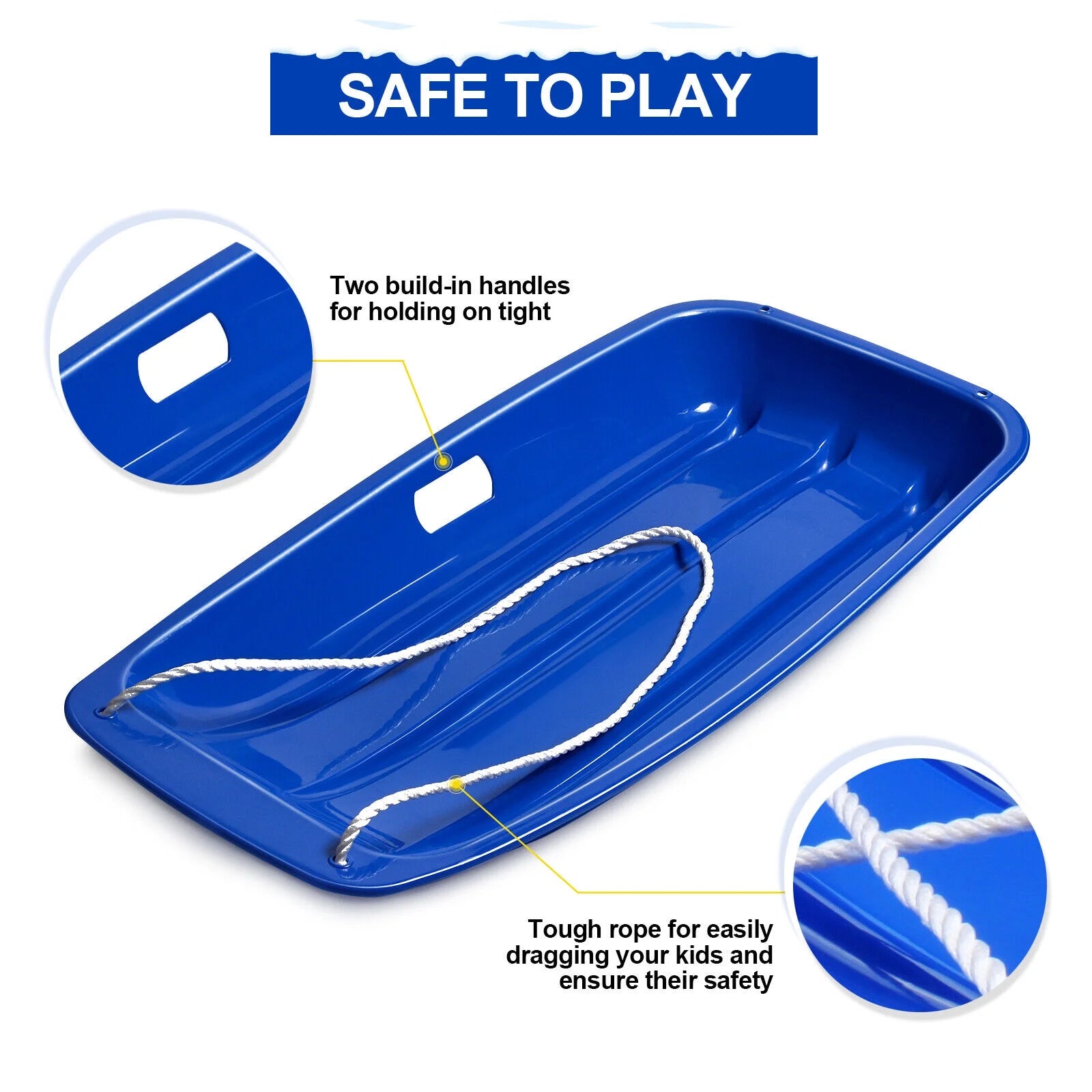 35in Plastic Snow Sled M446296