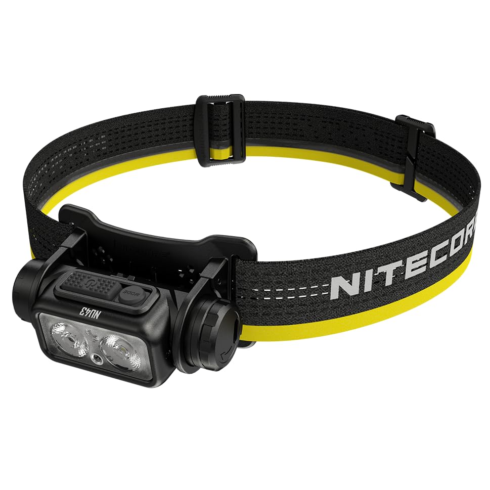 Rechargeable Headlamp, 1400 lumens USB-C Lightweight with Spotlight, Floodlight, Red Light U775