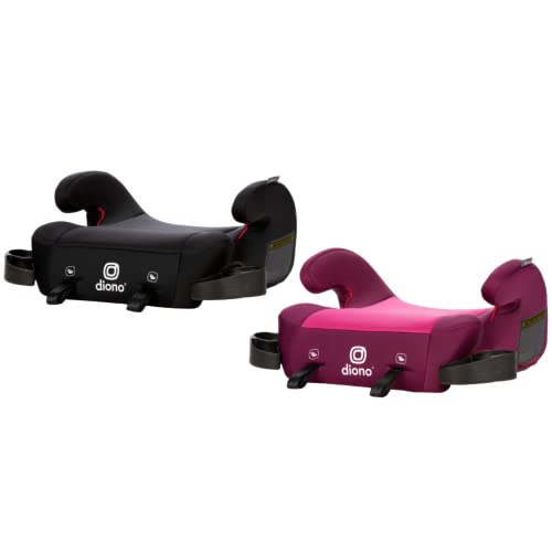 Black Pack of 2 Backless Booster Car Seat P215