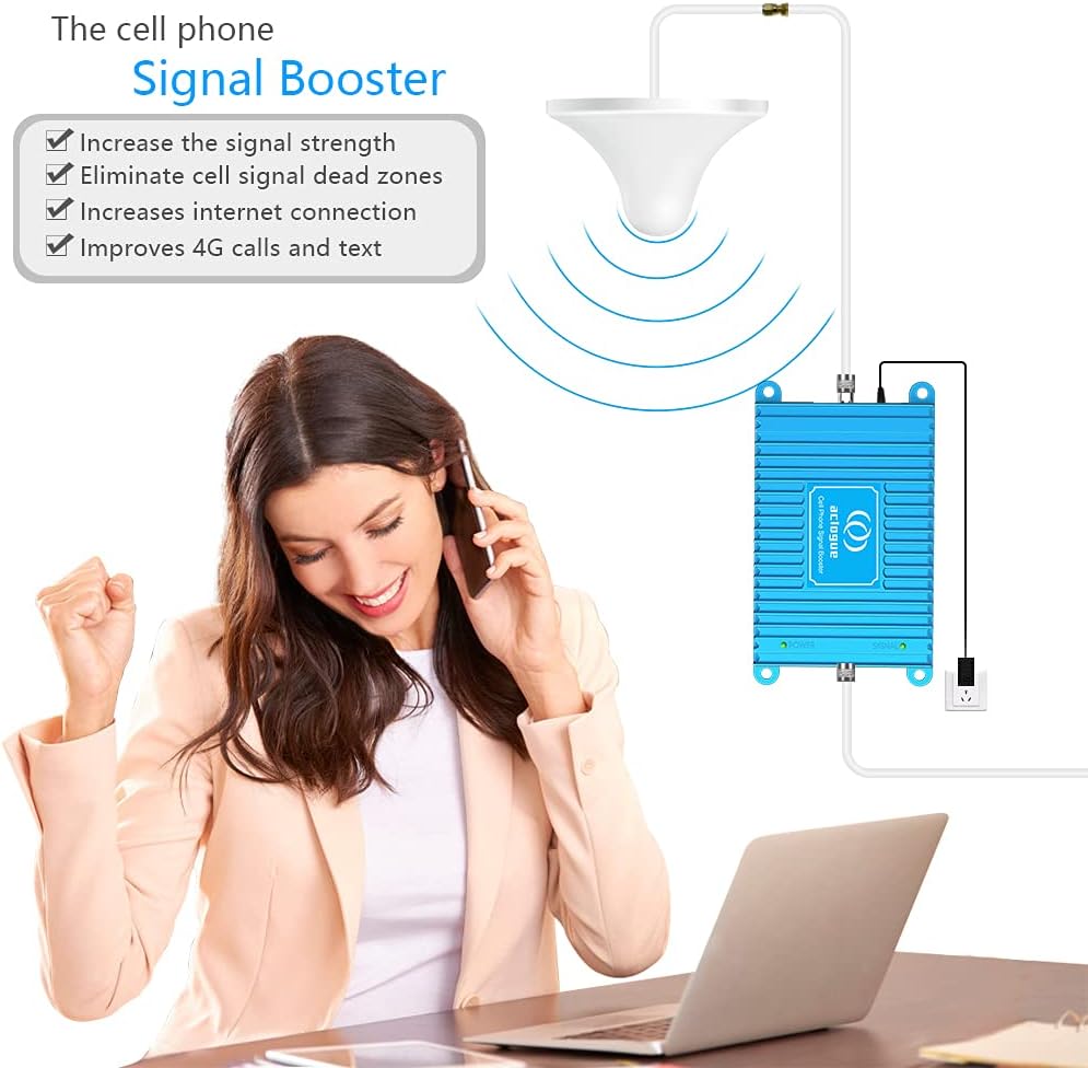 Blue Cell Phone Signal Booster 5G 4G LTE 700MHz Band 12/17 FDD K552