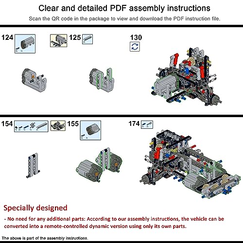 Remote Control and Motor Upgrade Kit for Lego Technic Car Z7160