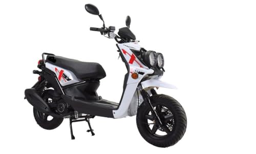 150cc Moped Scooter with 12 inch Aluminum Wheels (Black) K9714