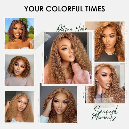 13x4 Lace Front Human Hair Curly Wig B716251