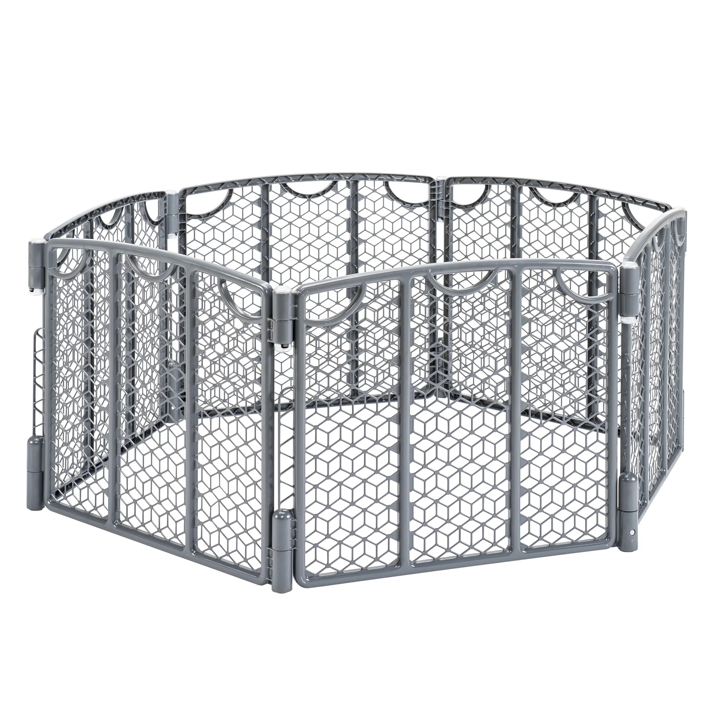 6-Panel Cool Gray Plastic Play Gate P147