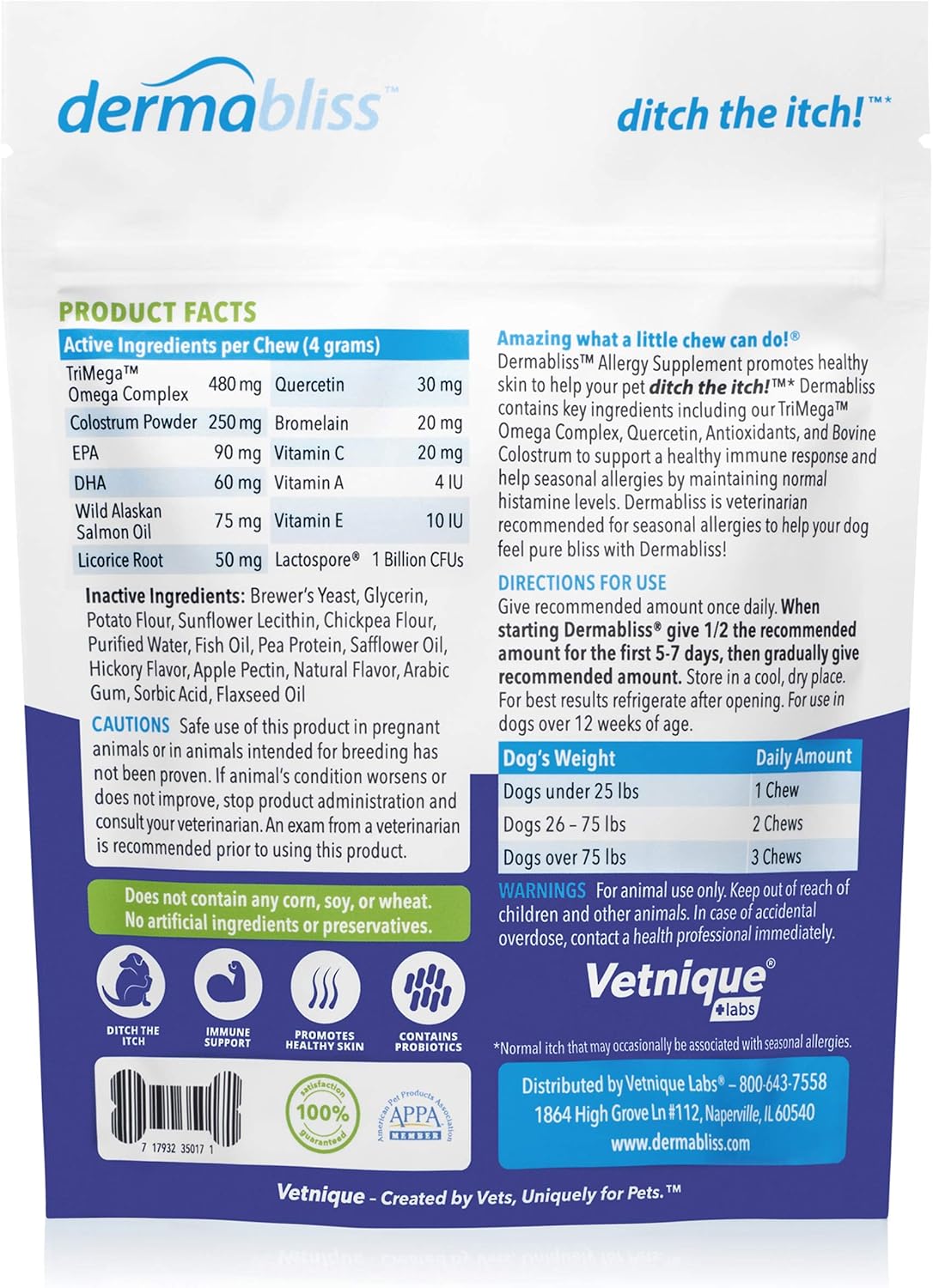 Anal Gland Support Chews 120ct Pork Liver and Allergy Chews 30ct Hickory Salmon Dog Vitamins and Supplements Bundle G884493