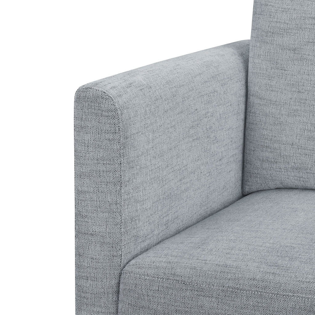 Gray Fabric Modular Sectional Sofa with Ottoman K258776