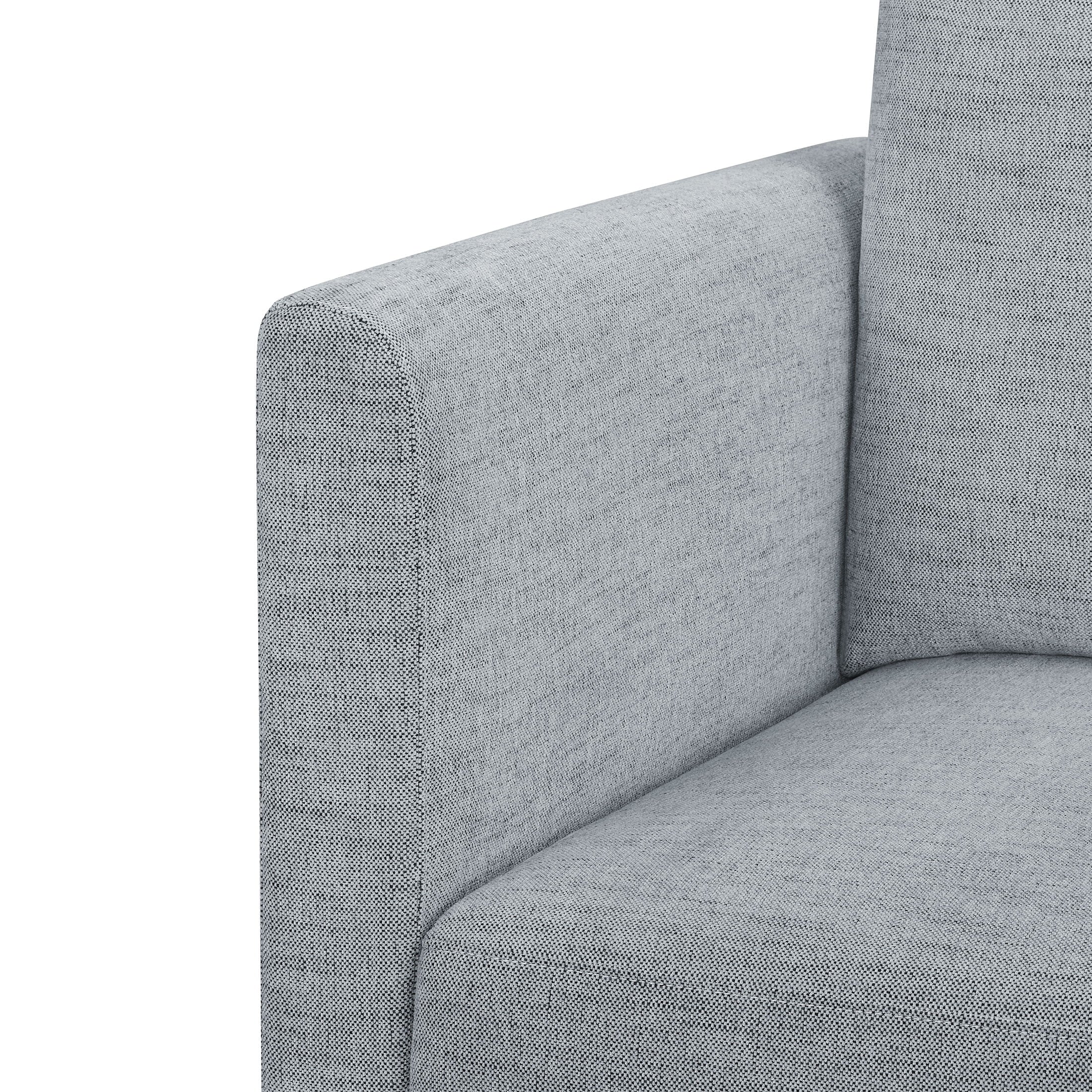 Gray Fabric Modular Sectional Sofa with Ottoman K258776