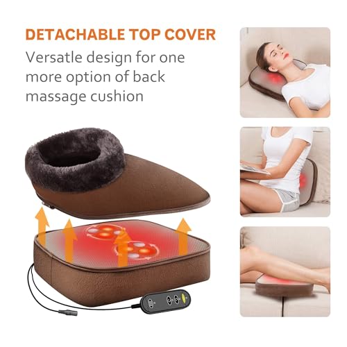 Foot Massager with Heat, Shiatsu Foot and Back Massager U67023