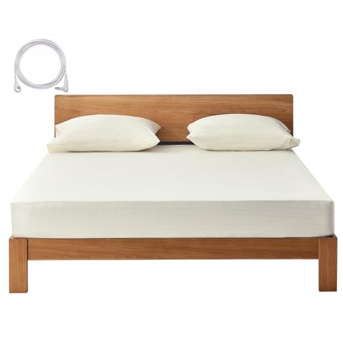 Queen Deep Pocket Organic Cotton Grounding Fitted Sheets with Grounding Cord (Lake Blue) E151